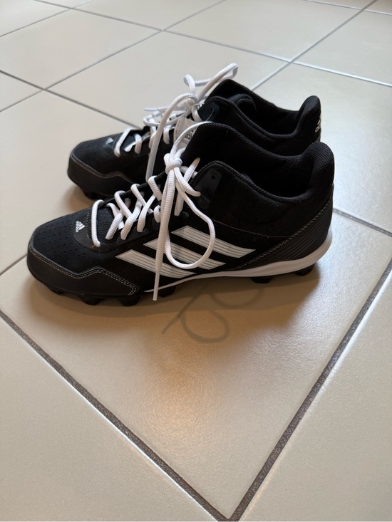 adidas Black and White Men\'s Athletic Cleats
